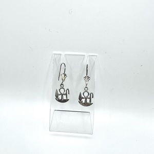 .900 silver Egyptian earrings, health, life and happiness